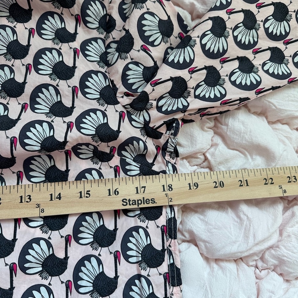 Boden Sienna Cotton Shirt Crane Bird Print Long Sleeve Button Up Women’s 0 - Picture 7 of 11